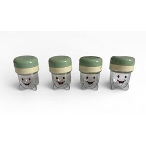 Magic Bullet Baby Bullet Food Storage Cups with Date Dial Green Lids Set of 4